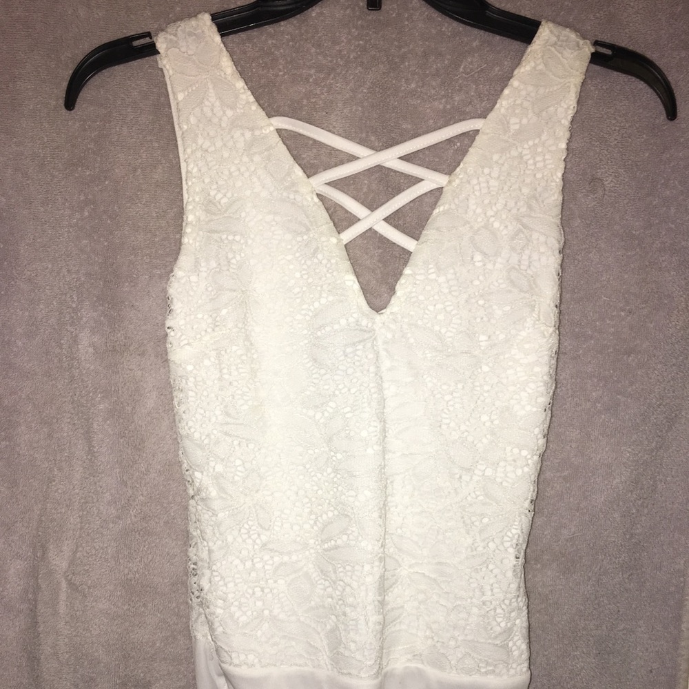 White Lace Bodysuit